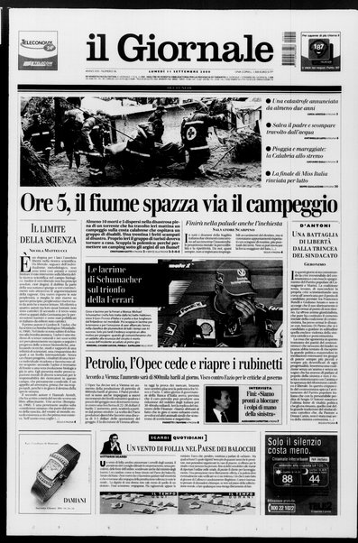 Il giornale del lunedi